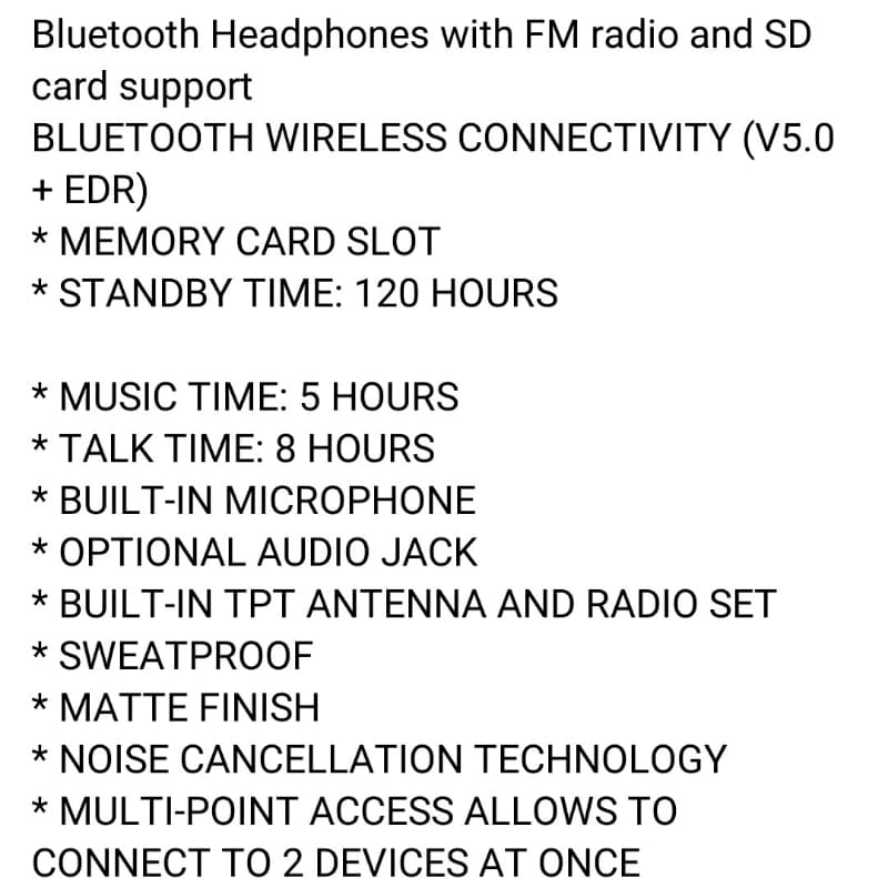 Bluetooth headset